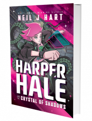 Harper Hale and the Crystal of Shadows sci-fi mystery adventure book